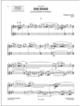 10 Duos - 2 Clarinettes - Philippe Hersant - Partition - Clarinette